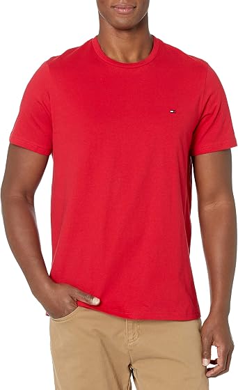 Tommy Hilfiger Mens Flag Crew Neck-tee