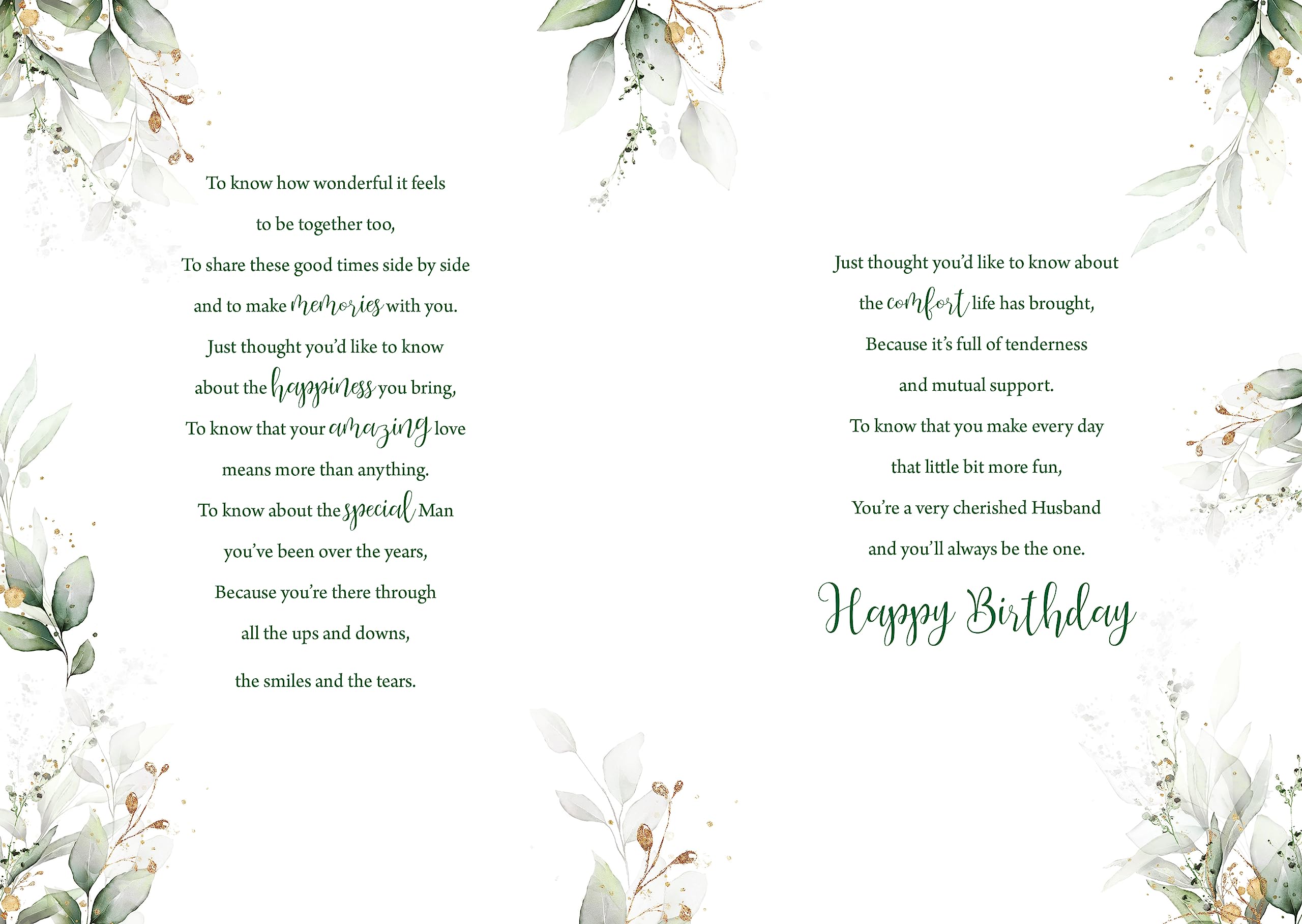 Cherry Orchard Male Artistic 'Happy Birthday Husband