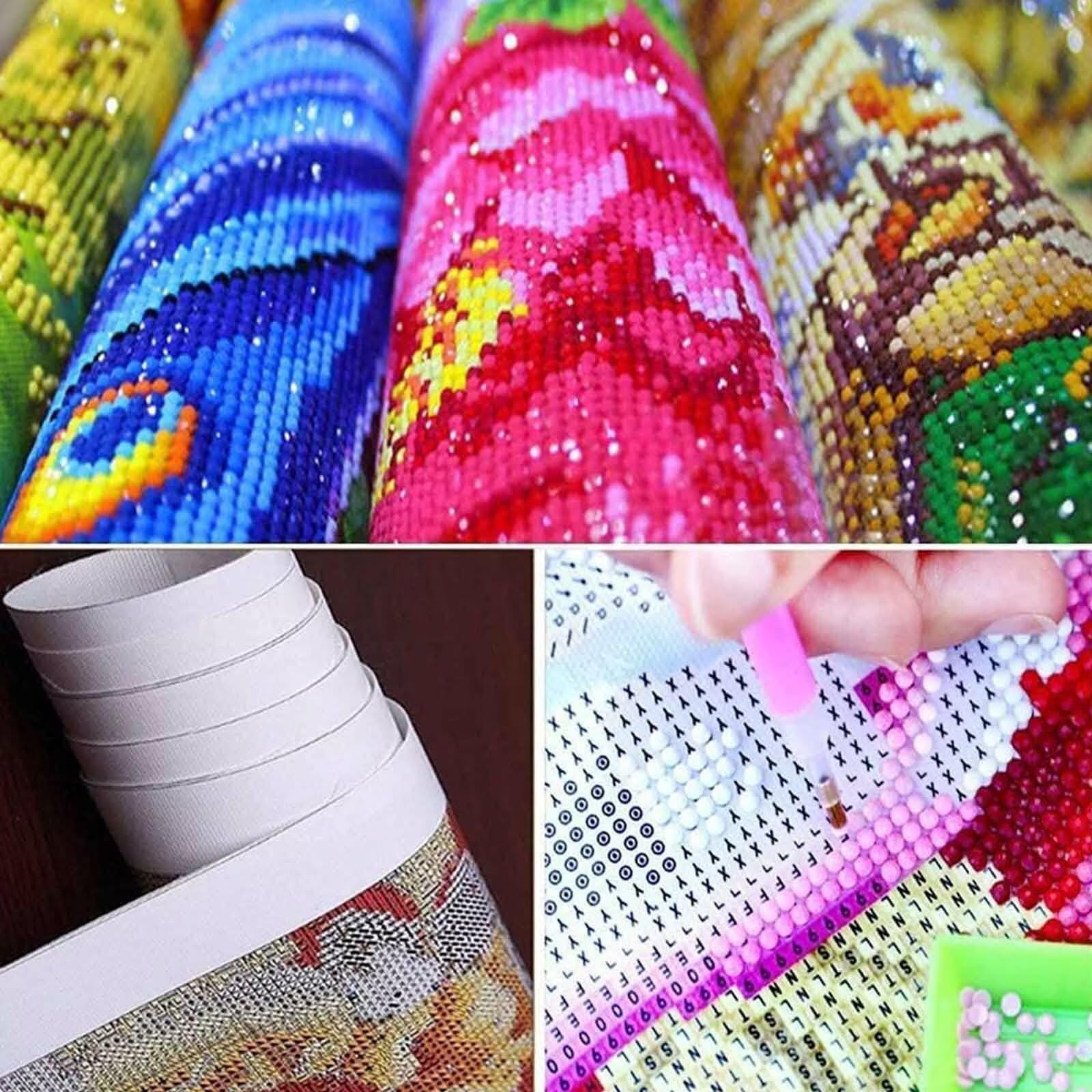 Diamond Painting Coucher de Soleil Peinture Diamant Adulte, Peinture Diamant OcéAn Conception de Motifs 5D DIY Strass Point de Croix Cristal Painting Loisirs Créatifs, Cadeau Femme 50x150 cm -pg2504L7
