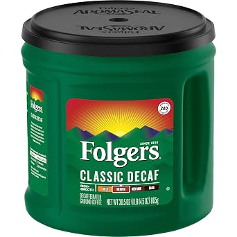 Folgers Classic Decaf Medium Roast Ground Coffee, 30.5 Ounces Pack of 1