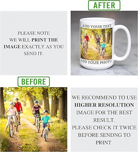 Miniatura 5 de Lolona Fashion Taza personalizada, cerámica de 15 onzas, taza de café personalizada, apta para microondas, apta para lavavajillas, regalo de