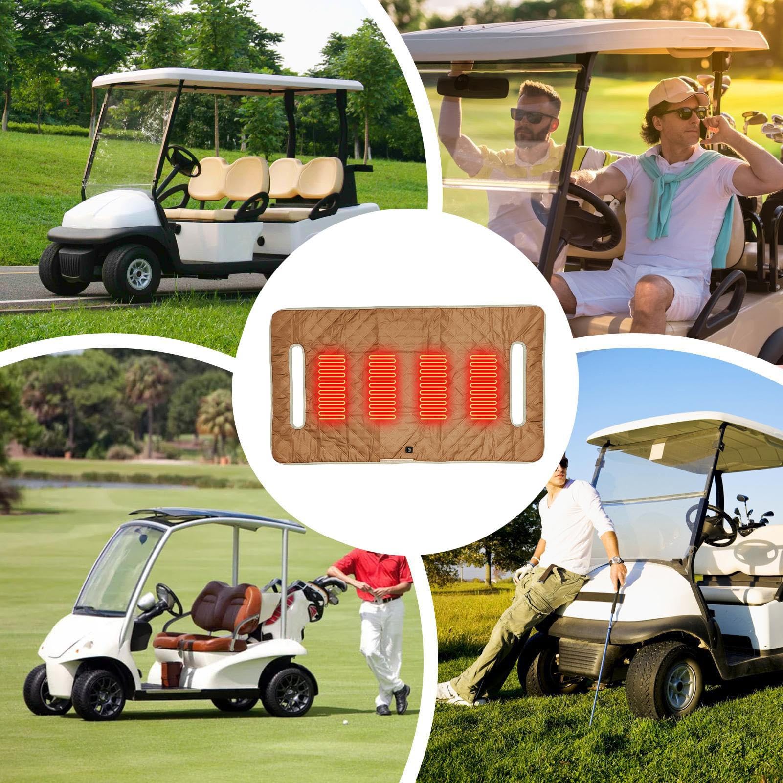 Pokrowce Na Fotele Wózka Golfowego Wodoodporne Miękkie I Komfortowe | Wodoodporny Ręcznik Poduszka Dla Mężczyzn i Kobiet Sport Outdoor