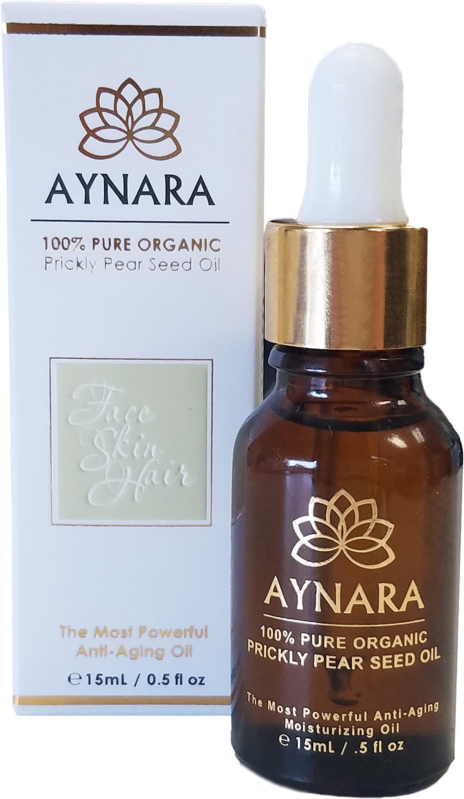 Aynara Pure Prickly Pear Seed Oil | Moroccan 100% Organic Best Anti-Aging Oil
