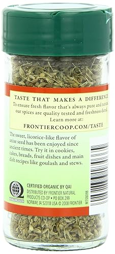 Miniatura 3 de Frontier Natural Products Semilla de anís, Og, entero, 1.50 onzas