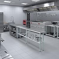 Vista 527 de Mesa de trabajo de acero inoxidable, mesa de metal