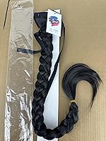 Vista 6 de Lydell Extensión de cola de pez de 24 pulgadas de largo, extensión de cola de caballo sintética #2, marrón oscuro