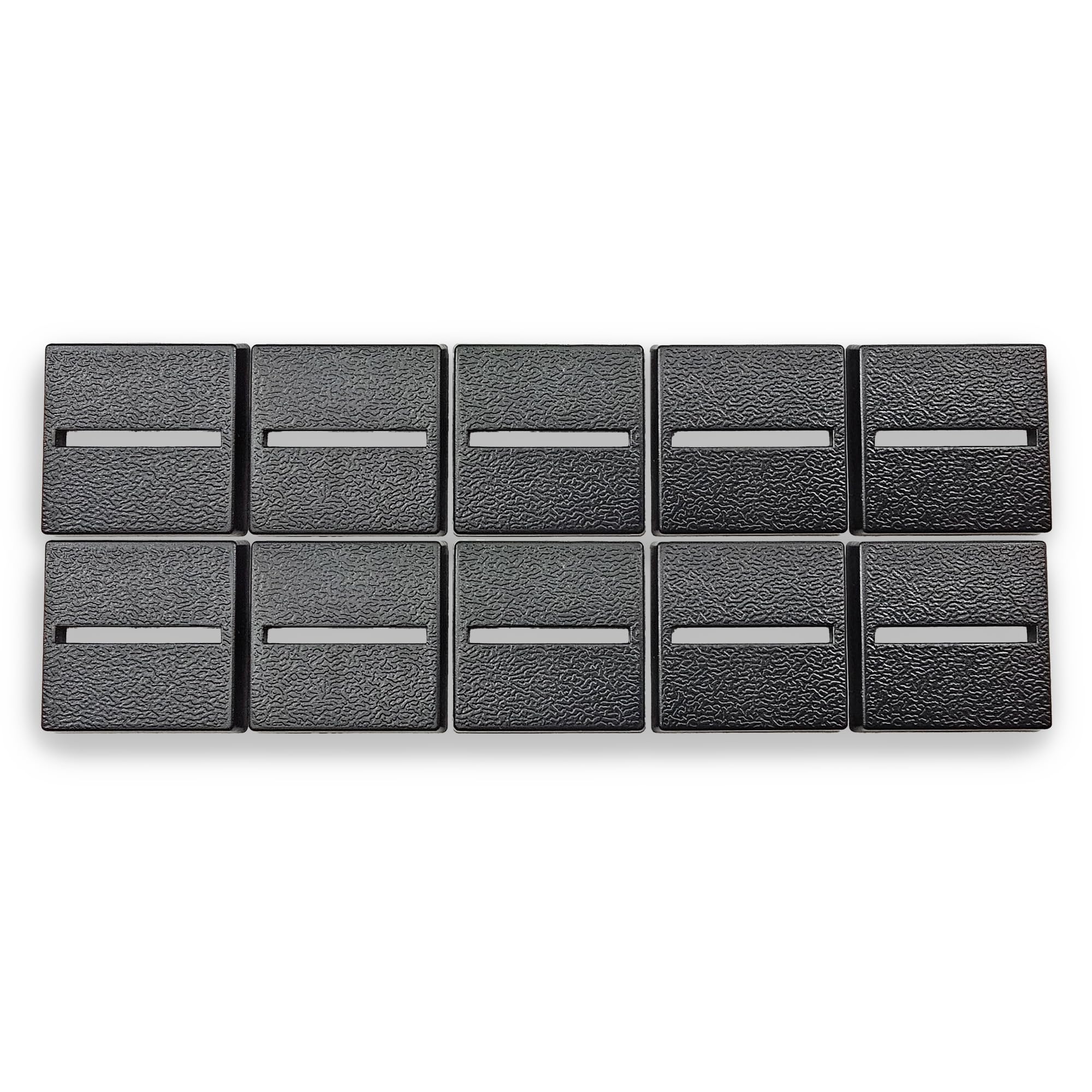 Hobby Heaven 25mm Square Parallel Slotted Wargaming Plastic Bases (10pcs)