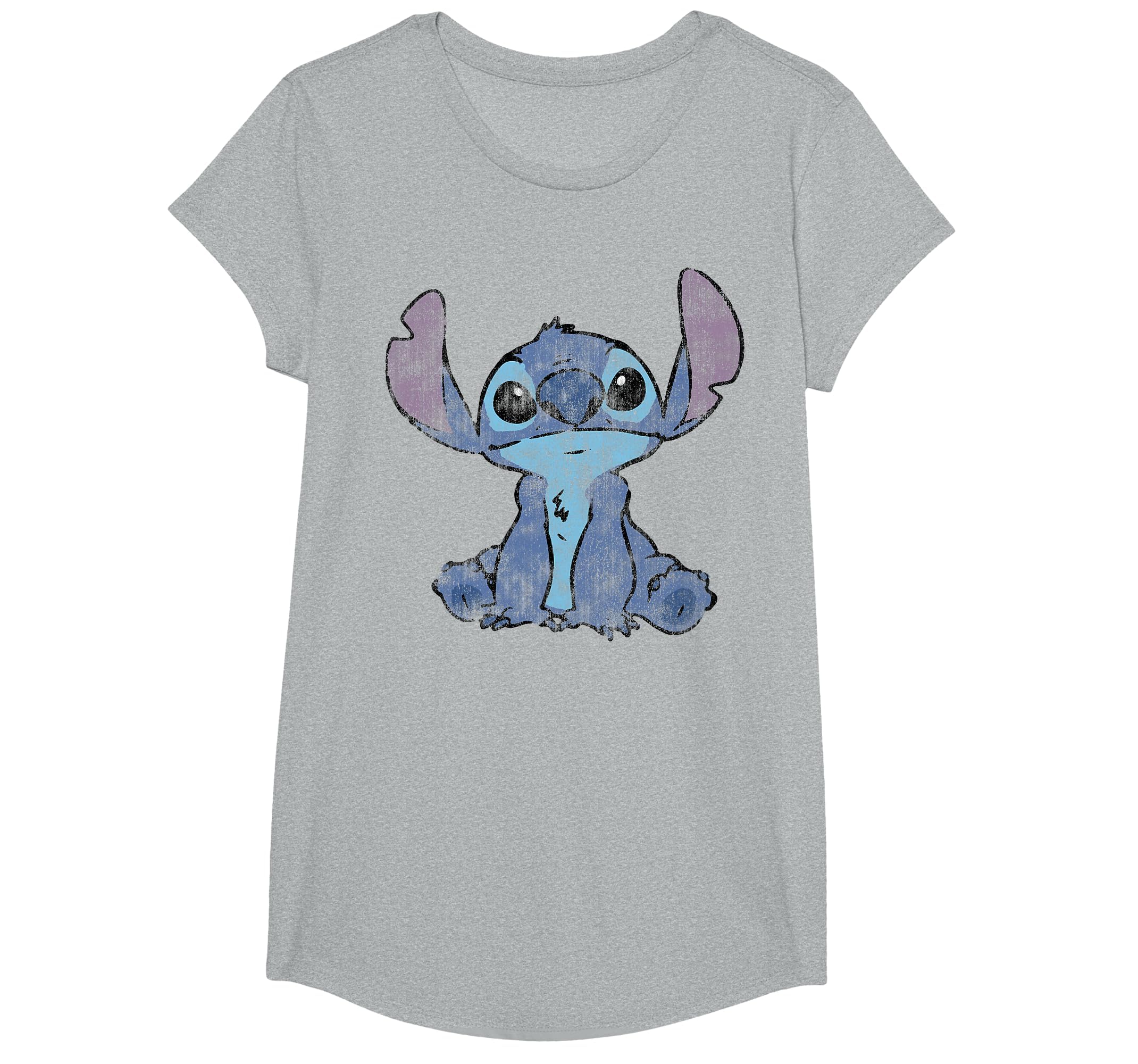 Disney Lilo &amp; Stitch Distressed Stitch Portrait T-Shirt