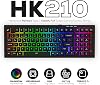 Hawk Gaming HK210 Membrane Rainbow Type C Kablolu Full Türkçe Gaming Klavye (Siyah)