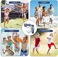 Vista 3 de Pistola de agua eléctrica con largo alcance, pistola de chorro automática para niños y adultos, pistola de agua de larga distancia para piscina