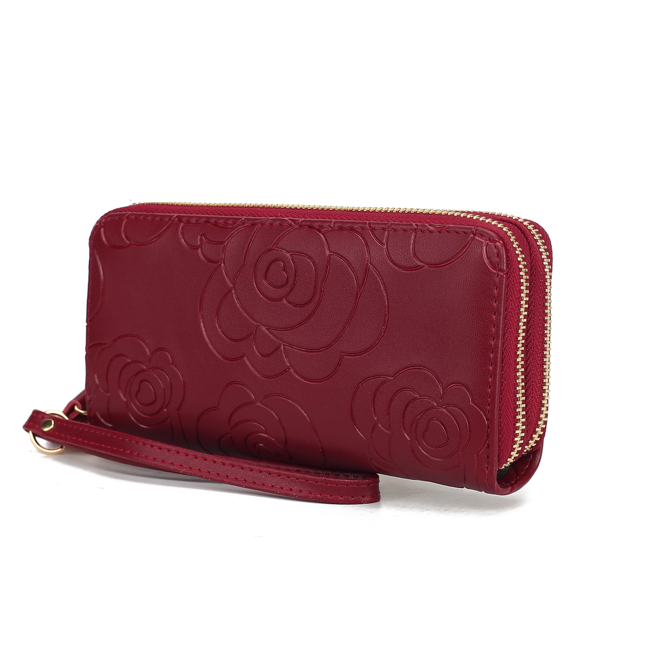 MKF Collection Wristlet Wallet for Women, Small Credit Card Holder with Zipper Coin Pocket Wallet Purse Handbag By Mia K