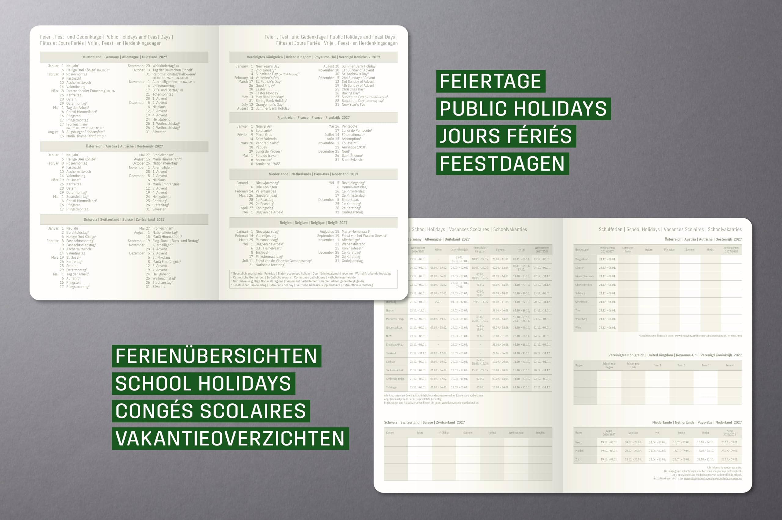 SIGEL C2718 Planungsbuch Wochenplaner Wochenkalender 2027, extra groß, A4+, vertikal, 1 Woche = 2 Seiten, 1 Spalte pro Tag, schwarz, Hardcover, 192 Seiten, Stiftschlaufe, Kalenderbuch Conceptum