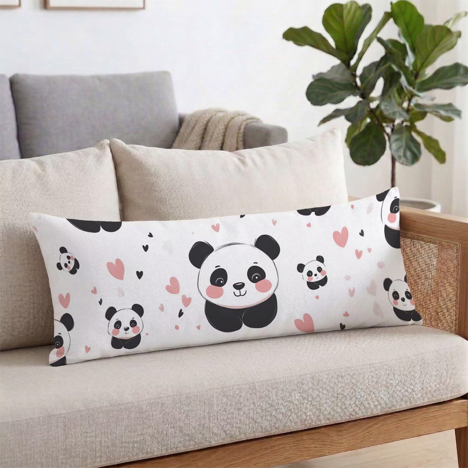 Długa poszewka na poduszkę 60 x 180 cm biała, duża aksamitna poszewka na poduszkę z niewidocznym zamkiem błyskawicznym, poduszka w ciąży pokrowiec na poduszkę, antypoślizgowa i trwała poszewka na