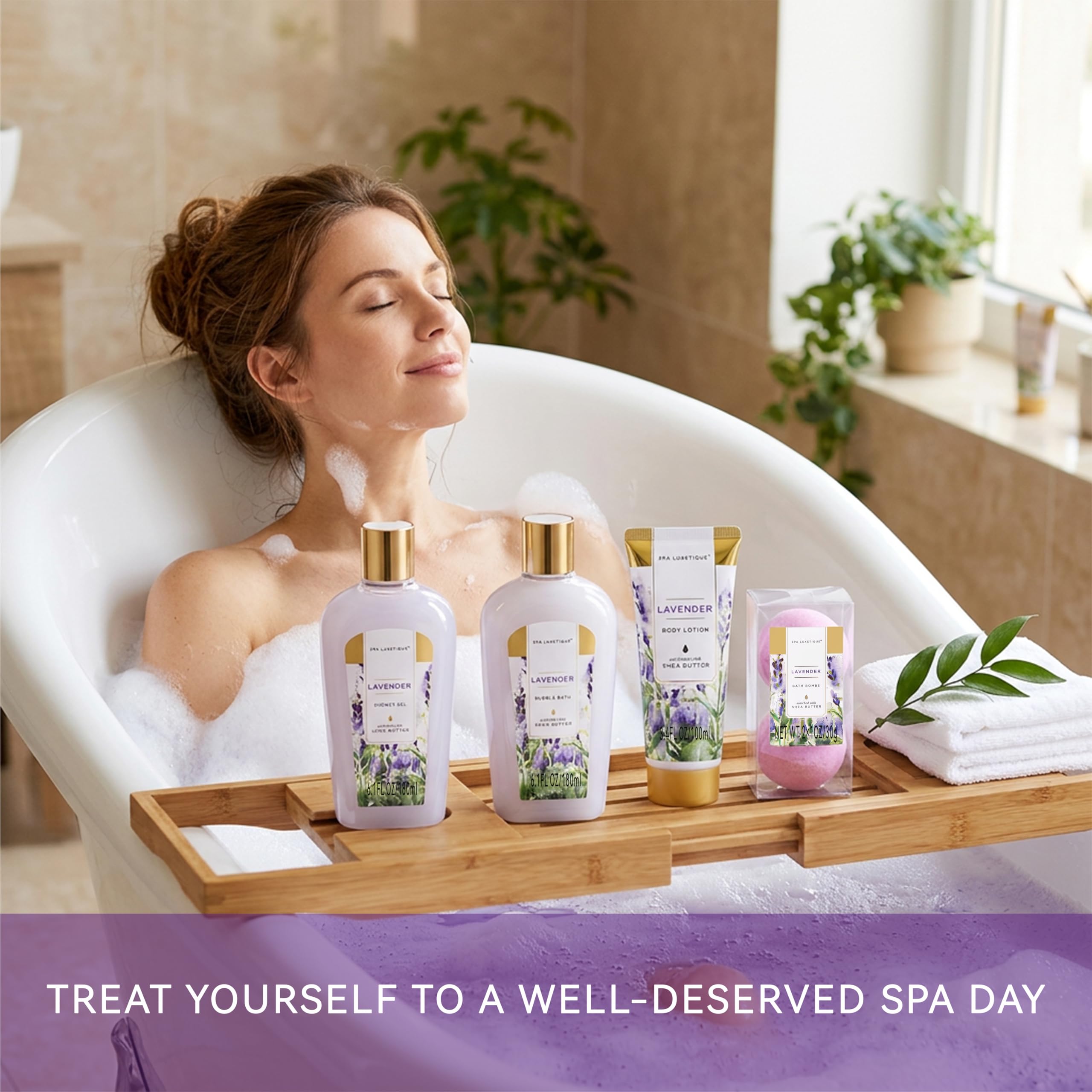 Amazon | spa luxetique スパギフトバスケット ラベンダー 香り、豪華