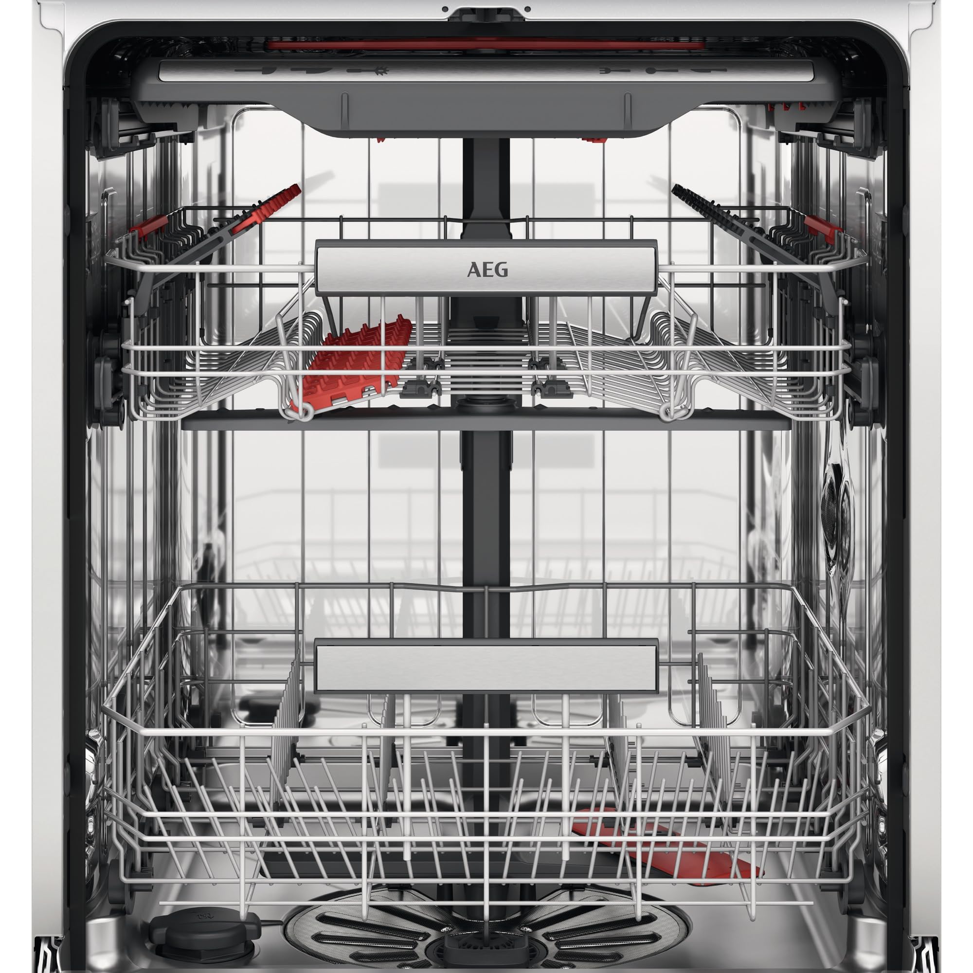 AEG Vollintegrierter Geschirrspüler 60cm, WiFi, Spülmaschine Serie 7000: mit Glasschutz, Energieklasse A-10%, Besteckschublade, Innenbeleuchtung, TimeBeam, 40dB, ComfortRails, 14 MG, FSE7770AP - 2