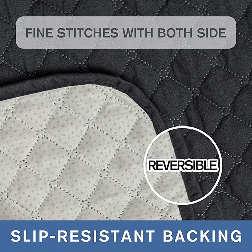 Vista 164 de XINEAGE Funda reclinable resistente al agua, fundas para sofá reclinable de 3 asientos con bolsillos, funda protectora acolchada gruesa para perros