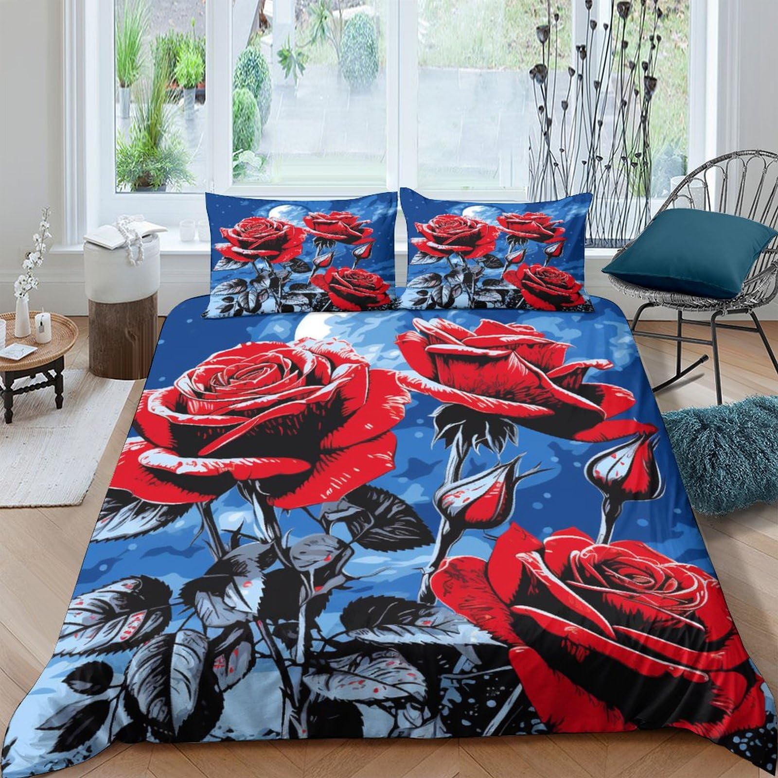 Housse de couette 3D Tyrannosaure Rex en microfibre premium 220x240cm avec zip