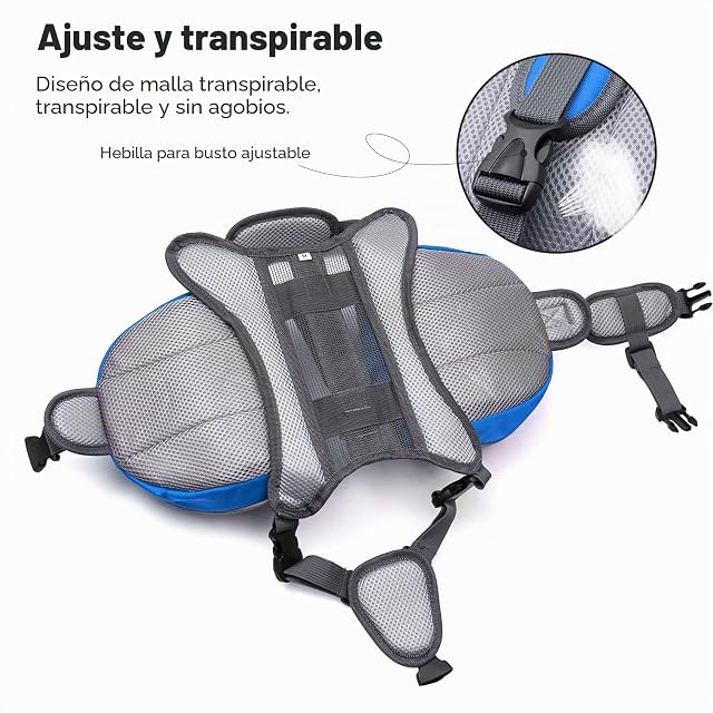 Foto 4 de 6 de PETCUTE Mochila Arnés Chaleco para Perro,Ajustable Mochila Arnés para Perro Mascota Mediano y Grande,Mochila…