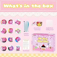 Vista 2 de Kit de arcilla seca al aire, 12 bloques de arcilla para modelar para niños, Model Magic con herramientas de escultura y tutoriales, seguro