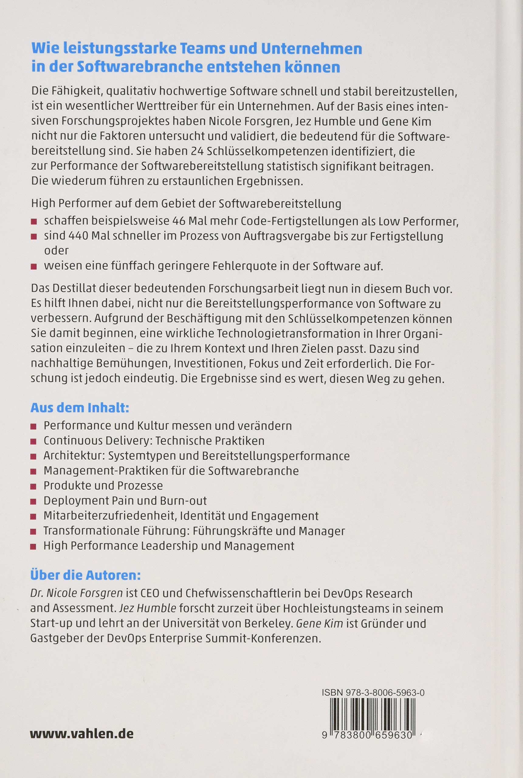 Das Mindset von DevOps. Accelerate: 24 Schlüsselkompetenzen, um leistungsstarke Technologieunternehmen zu entwickeln und zu skalieren