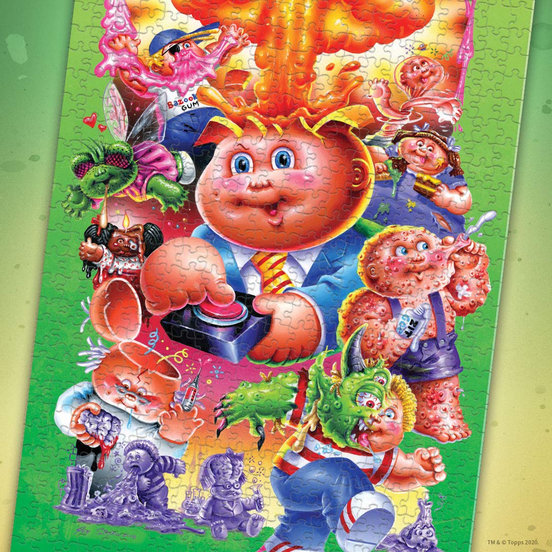 USAOPOLY Garbage Pail Kinderpuzzle Palooza 1000 Teile Puzzle | 35. Jahrestag von GPK | Offiziell lizenzierter Mülleimer Kinderartikel | Sammlerstück Puzzle mit Original GPK Favoriten