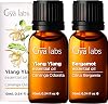 Gya Labs Ylang Ylang Essential Oil & Bergamot Essential Oil 10ml - 2-in-1 Pack