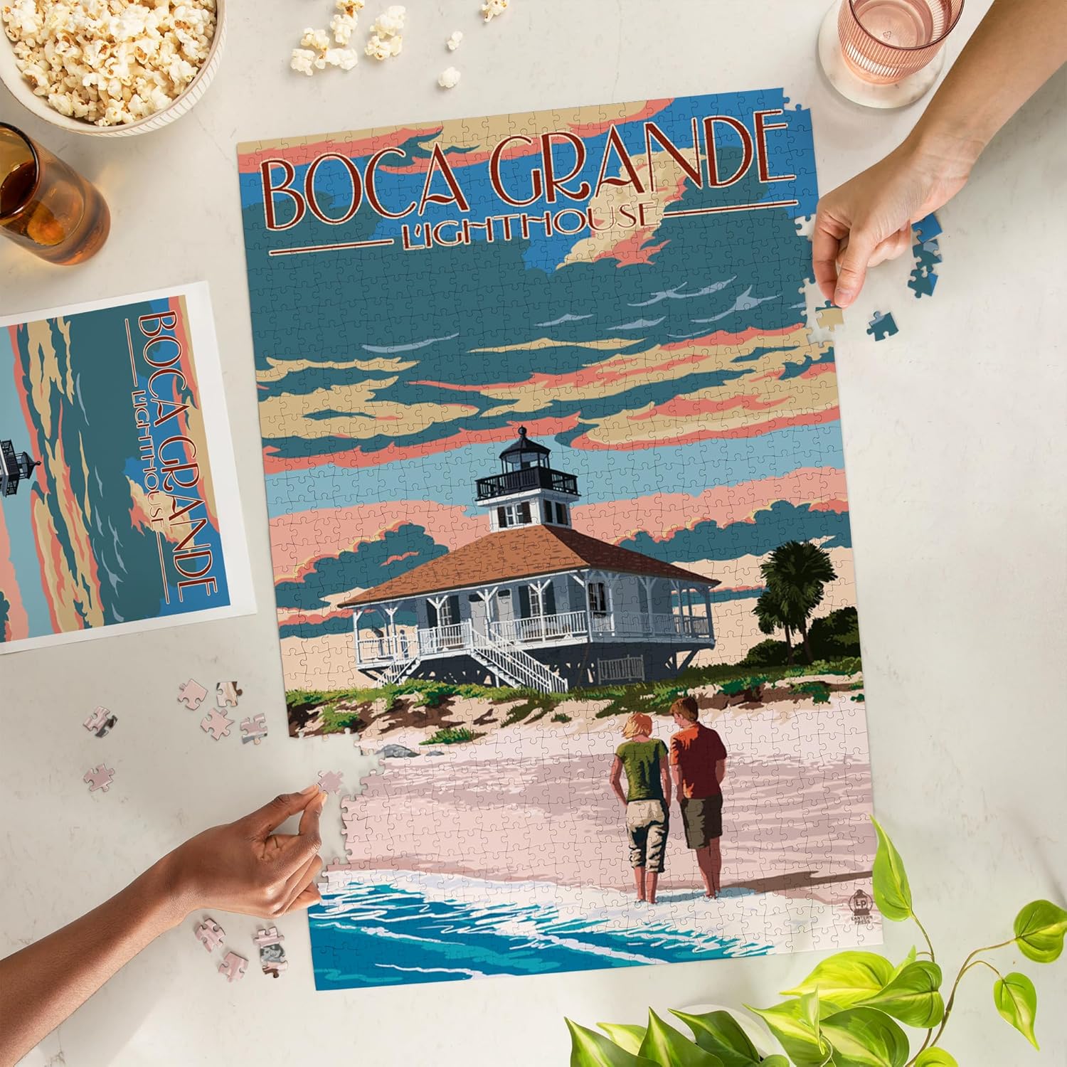 Boca Grande, Florida, Lighthouse (1000 Piece Puzzle, Challenging Jigsaw Puzzle for Adults, Made in USA)