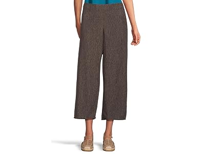 Eileen Fisher Woven Plisse Petite Ankle Wide Pant Women