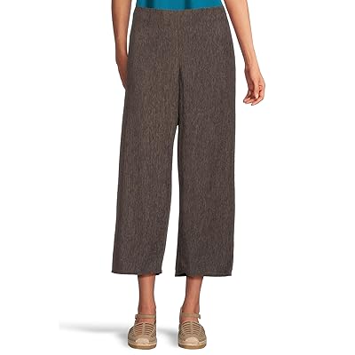 Eileen Fisher Woven Plisse Petite Ankle Wide Pant Women