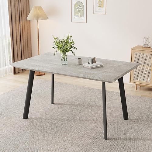 Miniatura 58 de Combinación de mesa de comedor y silla moderna extensible de 63 a 79 pulgadas, juego de mesa de comedor familiar de 6/8 personas, tablero de mesa de