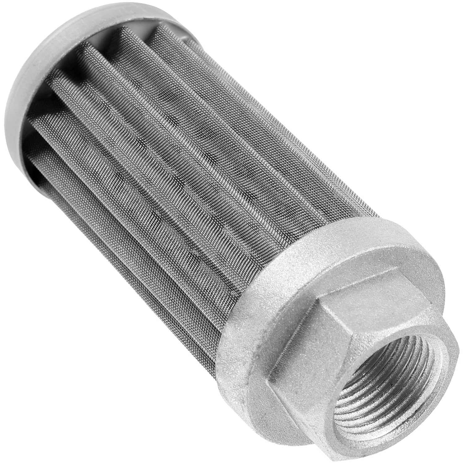 Hydraulic Suction Strainer Filter Replacement M18x1.5 Steel Silver