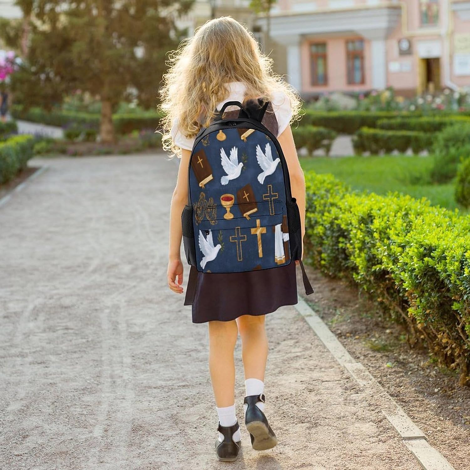 Christian Religious Symbol Backpack Lightweight Backpacks Work Bag