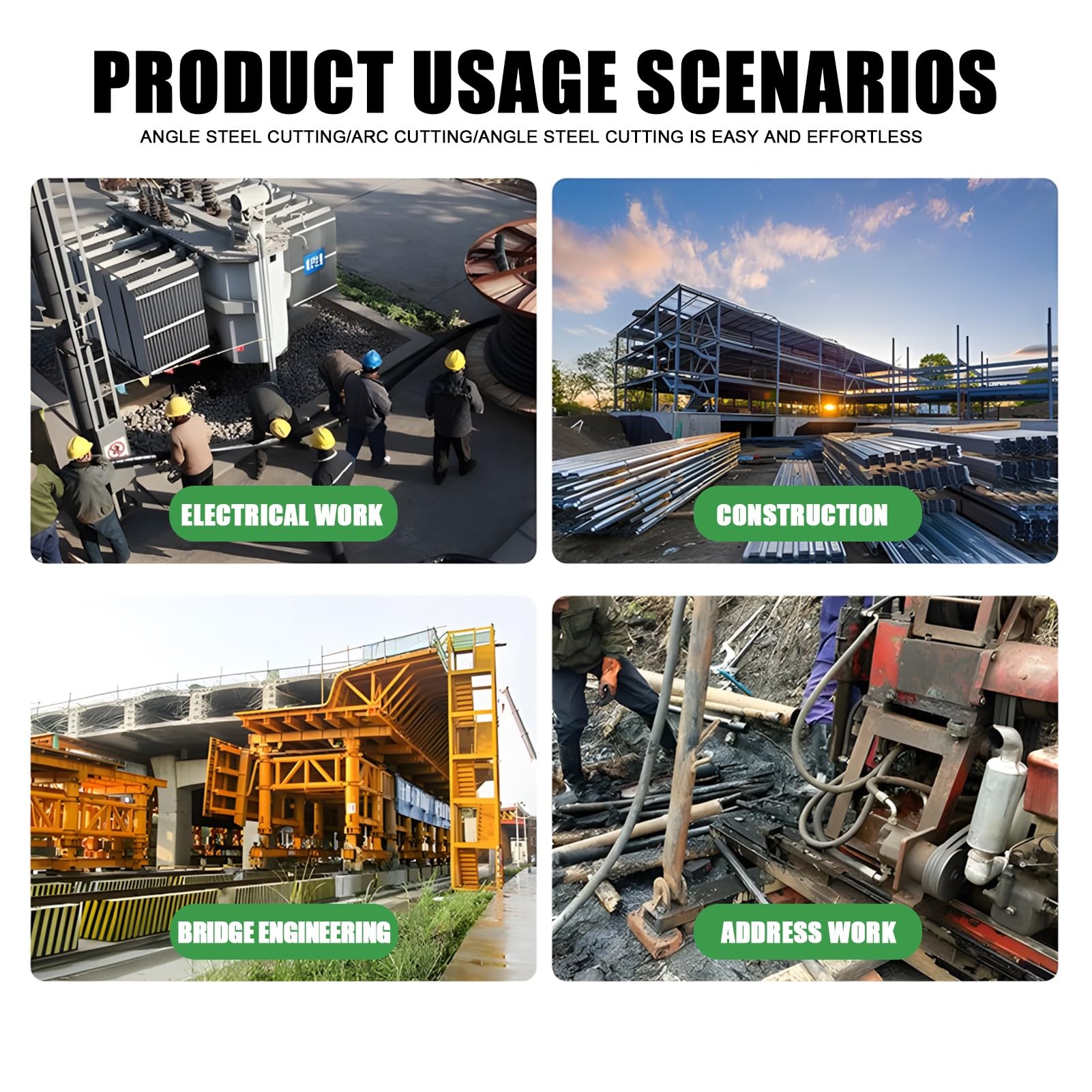 Cortador de hierro angular hidráulico eléctrico, máquina de corte portátil de 1800 W para acero y hierro angular, cortador hidráulico resistente de 110 V para fabricación de metal
