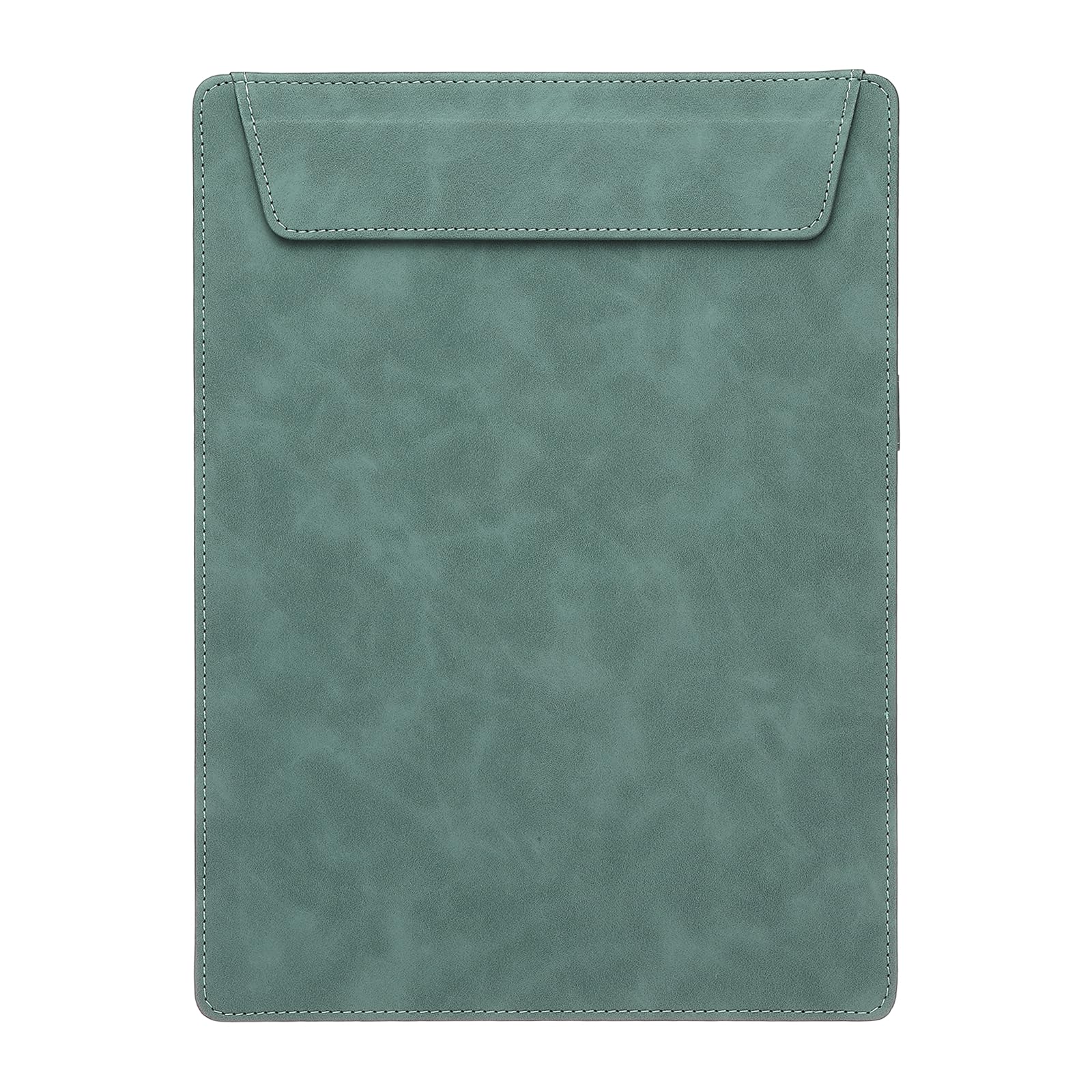 PATIKIL A4 Letter Size PU Leather Clipboard, 9"x12" Business Magnetic Padfolio with Pen Holder Organizer Office Folder Writing Board, Cyan