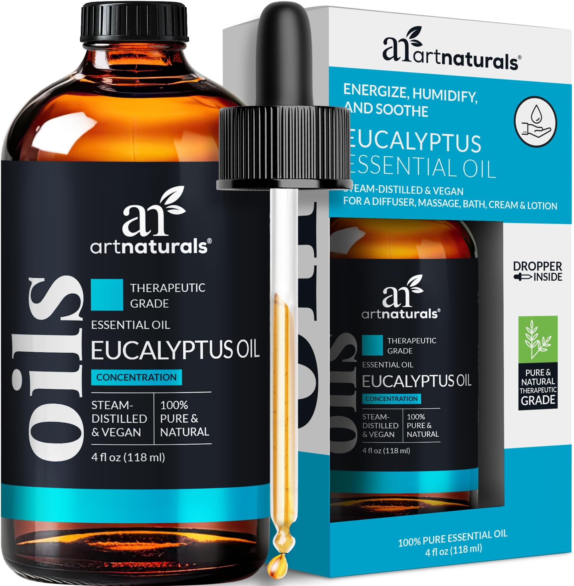Eucalyptus Essential Our Aromatherapy Signature Zen and Chi Blends Therapeutic Grade Pure and Natural Oils (4.0 oz, Set of 3, 10ml Each)