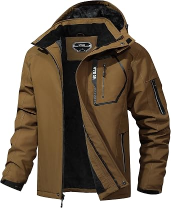 Mens Ski Jacket Waterproof Warm Snow Coat | Perfect for skiing, snowboarding, winter hiking, and outdoor work. Keeps you warm & dry on job. Built for cold-weather action