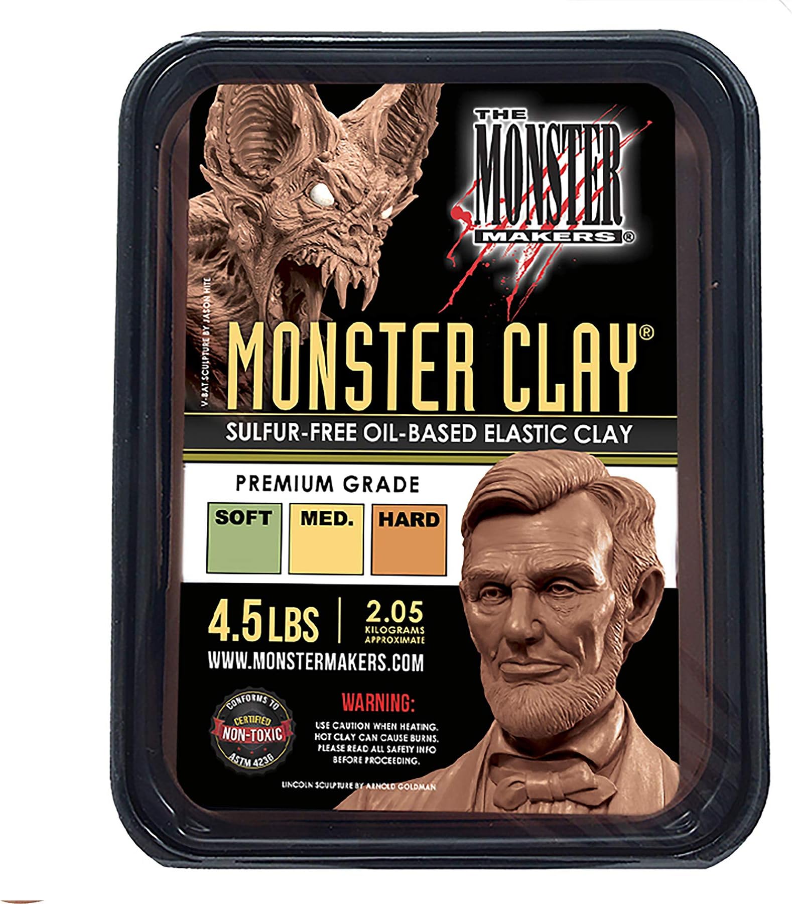 Monster Maker Clay Premium Grade - 2.05kg (4.5lbs) - Medium