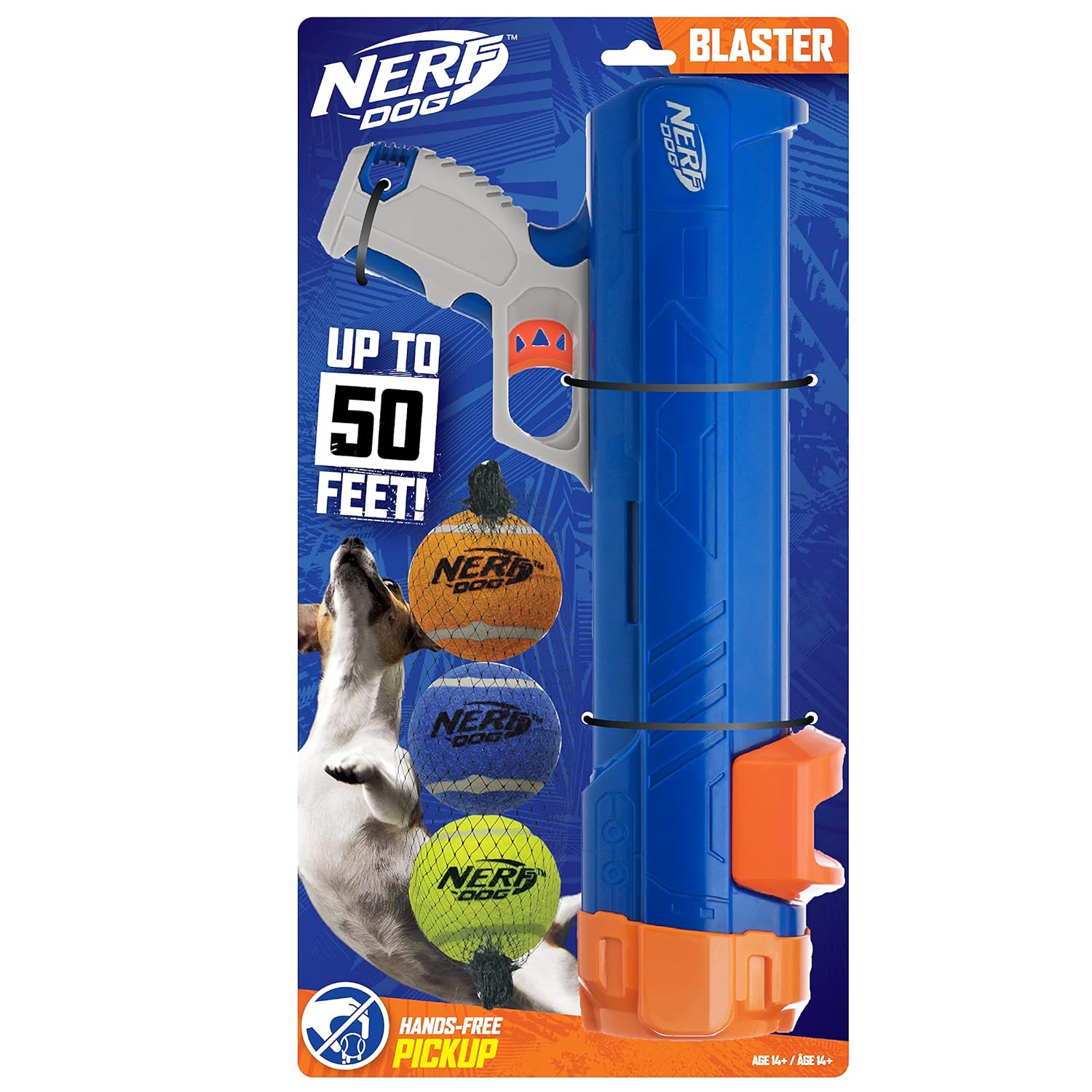 Buy Nerf Dog Compact Tennis Ball Blaster Dog Toy, Great for Fetch