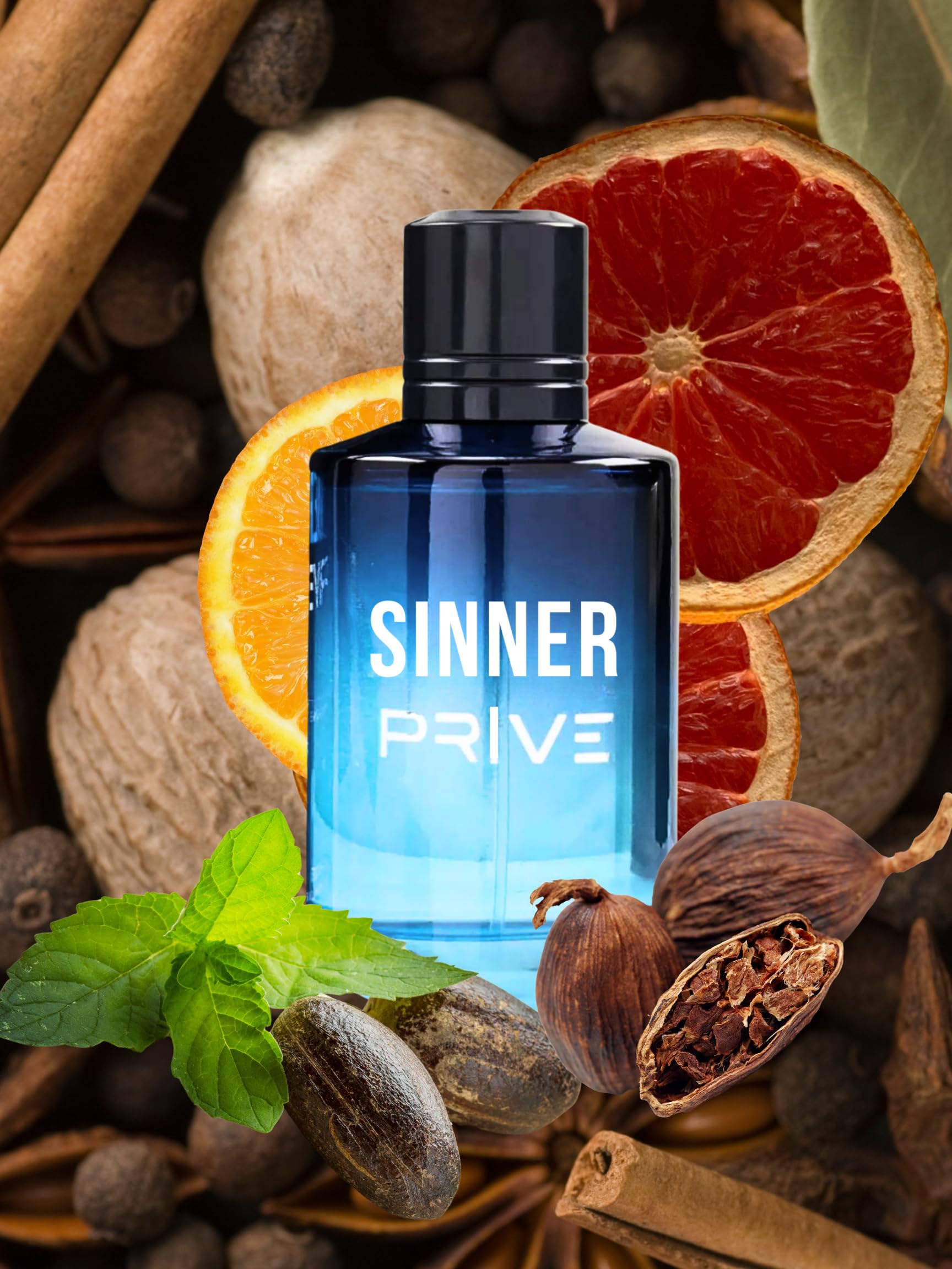 SINNER PRI VE PRIVATE EAU DE TOILETTE 3.4 FL .Oz. Aromatic fragrance for men.