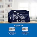 A&D Medical Blood Pressure Monitor Large Cuff Replacement (14.2–17.7"/36–45 cm), Latex-Free Blood Pressure Cuff with ISO-Compliant Connector – Works with A&D Medical UA-789AC, UA-787EJCN BP Monitors