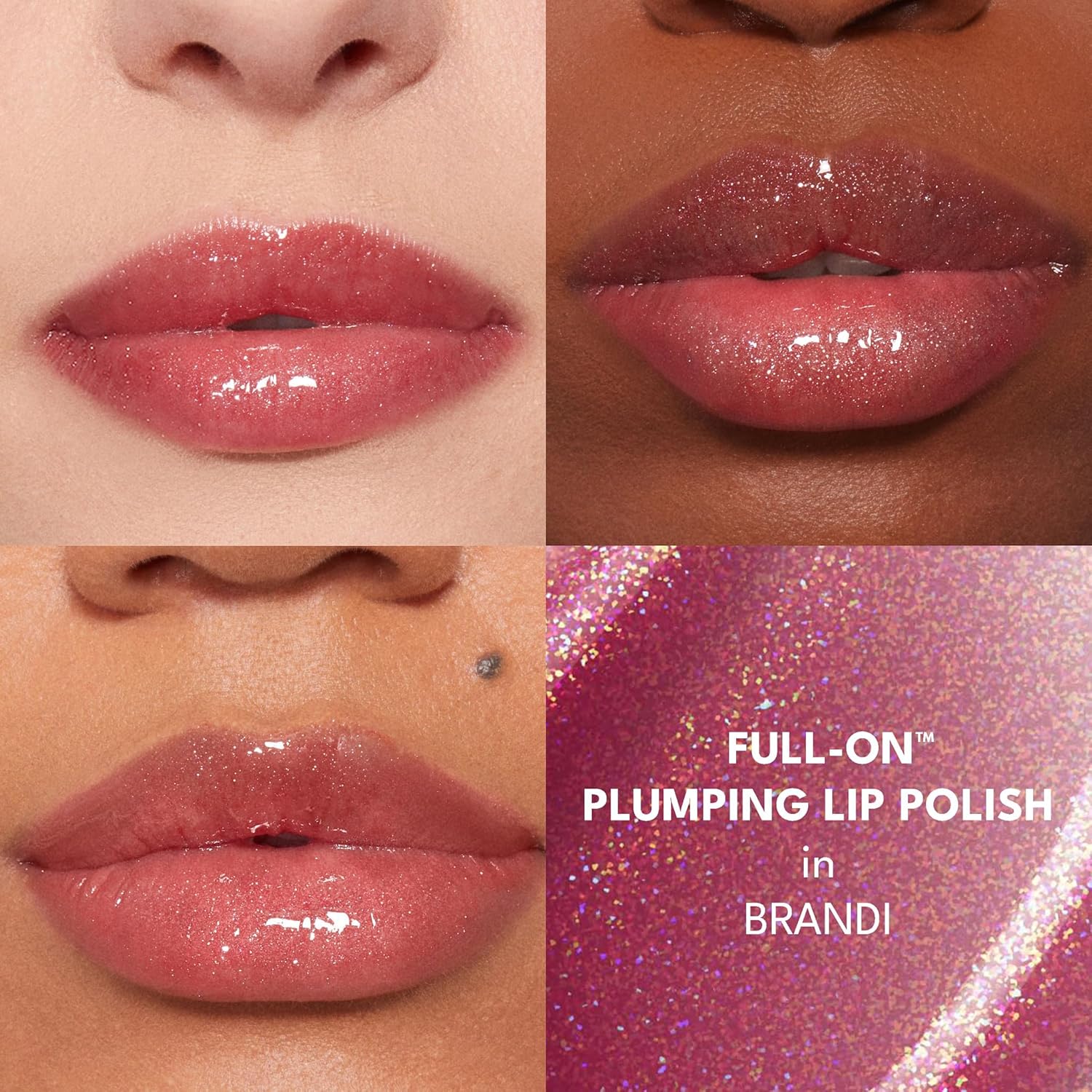Buxom Full-On Plumping Lip Polish, Tinted Lip Plumper Gloss, Plumping Peptides & Vitamin E, High Shine Lip Gloss, Nourishes, Moisturizes & Softens Lips, Vegan
