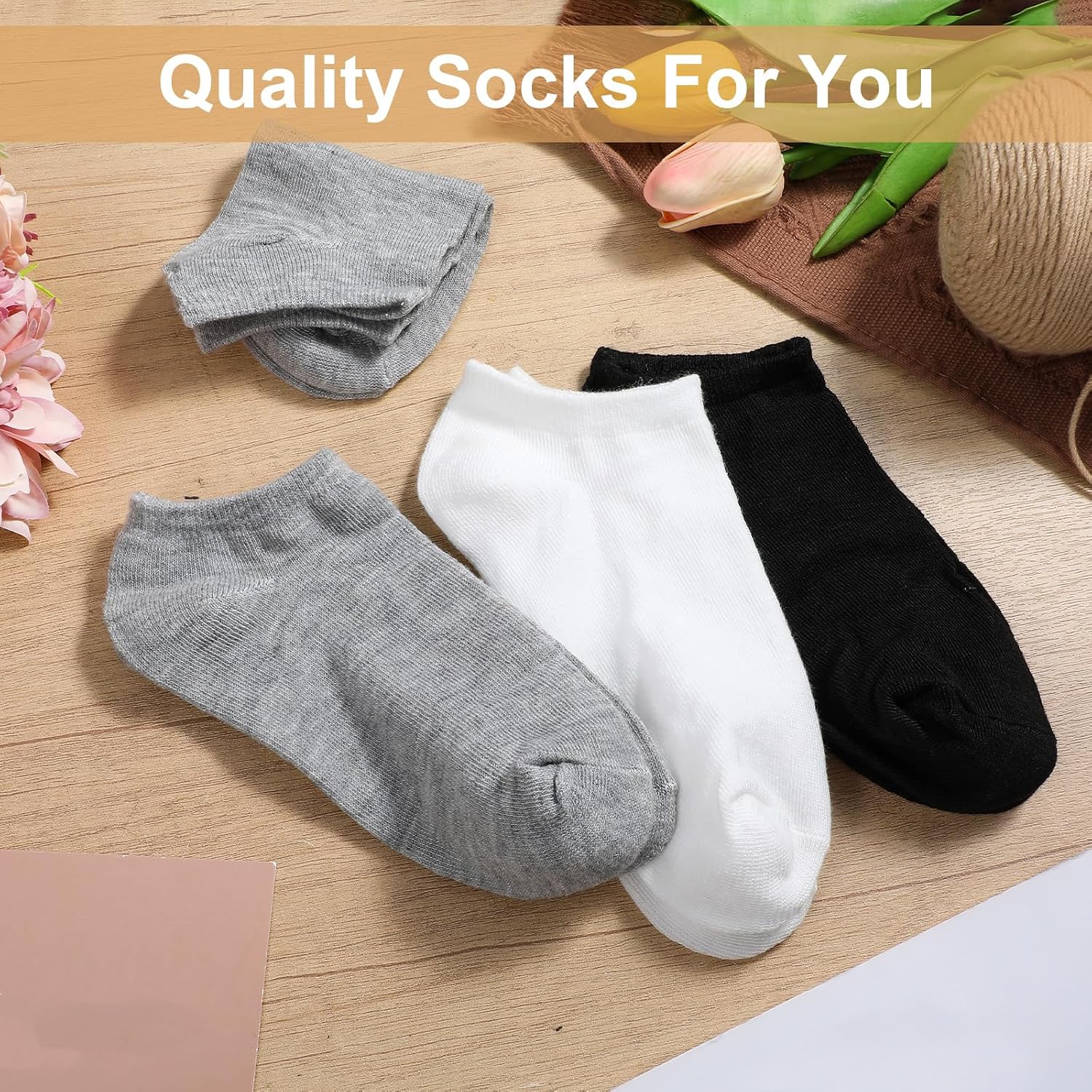 100Pairs Ankle Socks for Women Men Thin Breathable Casual Sock Low Cut Socks Bulk No Show Athletic Sock Unisex Cotton SockPack Short SportsSock for Winter Christmas Homeless Gifts