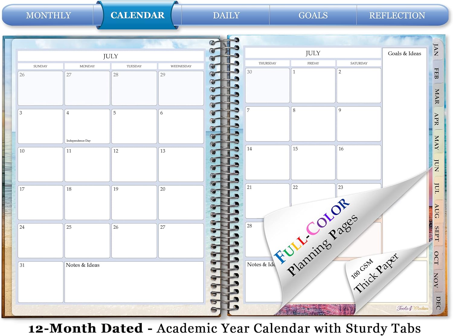 Buy Tools4Wisdom Daily Planner 20222023 8.5x11 Hardcover 12 Month