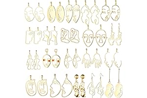 Abstract Face Earrings: An Ethereal Fusion of Art and Fashion