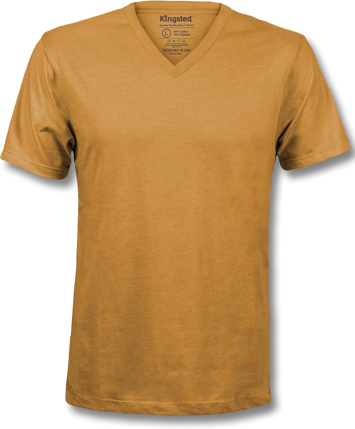 Kingsted V-Neck T-Shirts for Men – Royally Comfortable – Super Soft Premium Fabric – Well-Crafted Classic Fit – Bundle & Save