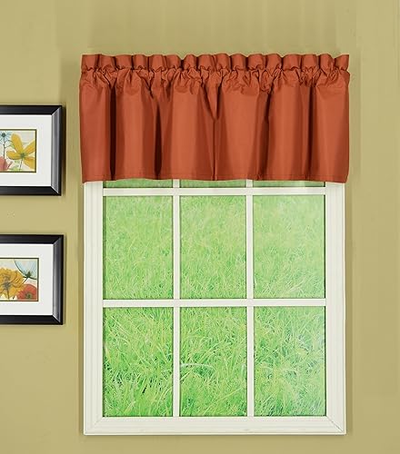 Today's Curtain Horizon Cenefa opaca térmica, albaricoque, 58 pulgadas de ancho x 15 pulgadas de largo