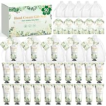 50 Pack Bulk Hand Cream Gifts Sets, Wedding Party Favors, Bridal Shower Gifts and Baby Shower Party Favors for Guests with Organza Bag and Thank You Card, Bulk Thank You Gifts for WomenEucalyptus