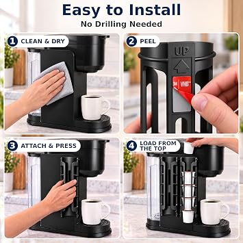 STORAGENIE Coffee Pod Holder for Keurig, Stores 10 Pods