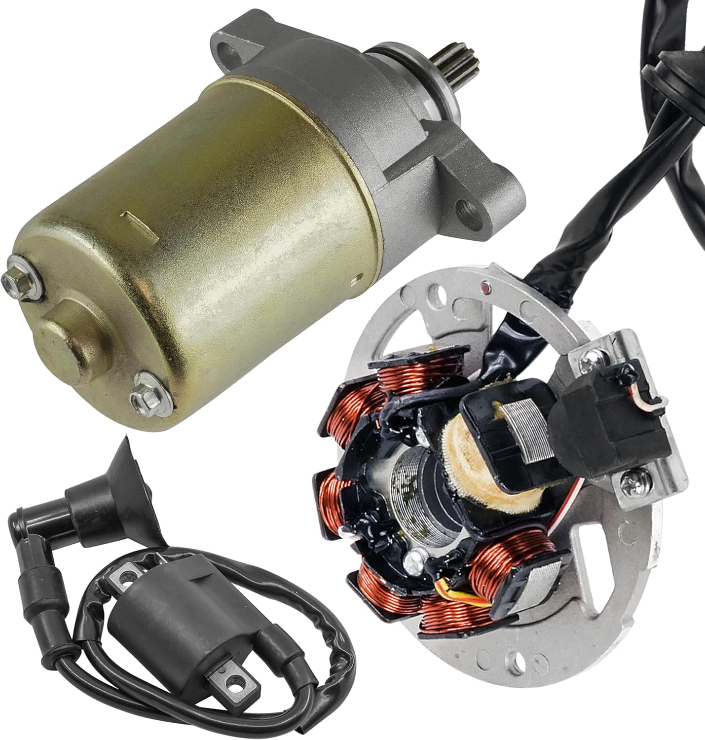 Caltric Stator & Starter Ignition Coil Compatible With Polaris Predator 50 2004 2005 2006