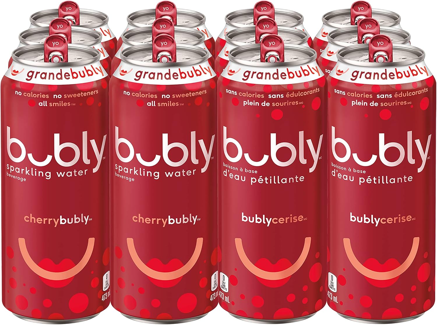 Bubly Sparkling Water cherry 12x473ml Amazon.co.uk Grocery